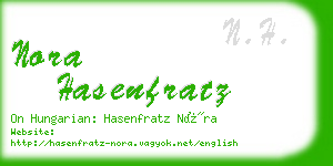 nora hasenfratz business card